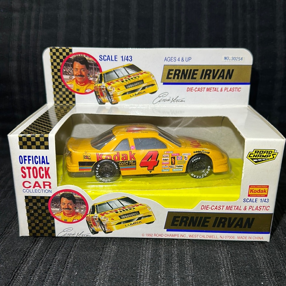 1992 Road Champs Ernie Irvan #4 Stock Car